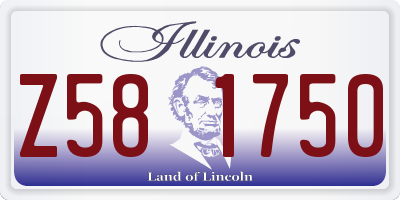IL license plate Z581750