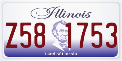 IL license plate Z581753