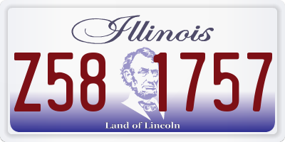 IL license plate Z581757