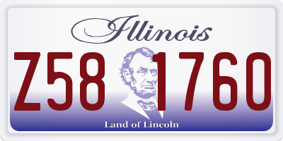 IL license plate Z581760
