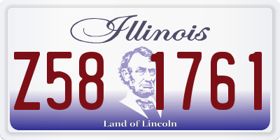 IL license plate Z581761