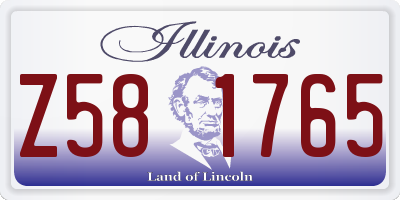 IL license plate Z581765