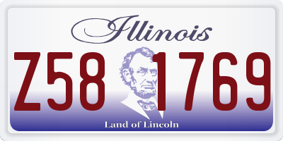 IL license plate Z581769