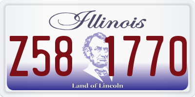 IL license plate Z581770