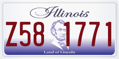 IL license plate Z581771