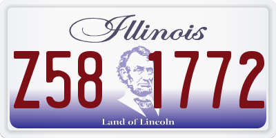 IL license plate Z581772