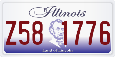 IL license plate Z581776