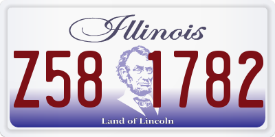 IL license plate Z581782