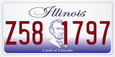 IL license plate Z581797
