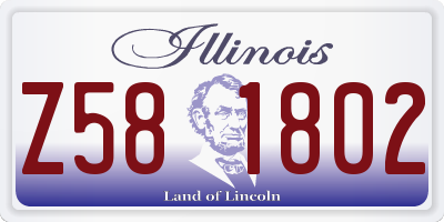 IL license plate Z581802