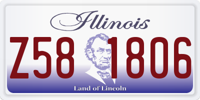 IL license plate Z581806