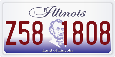 IL license plate Z581808