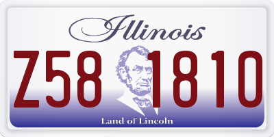 IL license plate Z581810