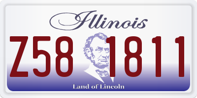 IL license plate Z581811