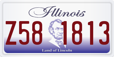 IL license plate Z581813