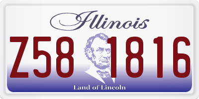 IL license plate Z581816