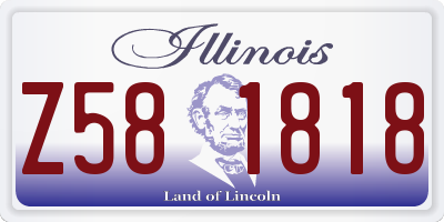 IL license plate Z581818