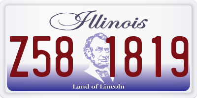 IL license plate Z581819