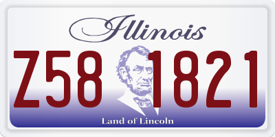 IL license plate Z581821