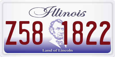 IL license plate Z581822