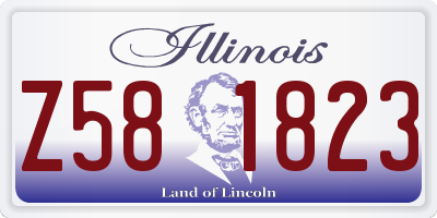 IL license plate Z581823