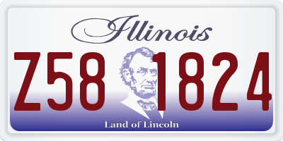 IL license plate Z581824