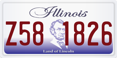 IL license plate Z581826