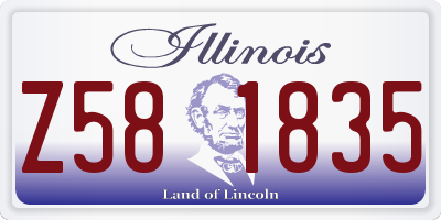 IL license plate Z581835