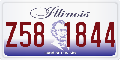 IL license plate Z581844