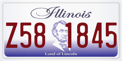 IL license plate Z581845