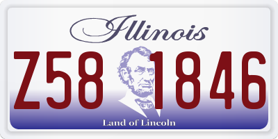IL license plate Z581846