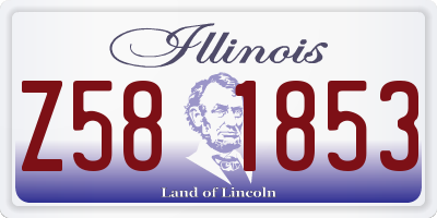 IL license plate Z581853