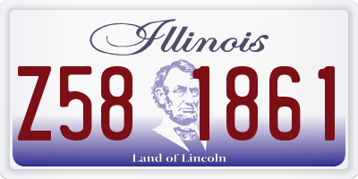 IL license plate Z581861