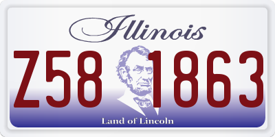 IL license plate Z581863