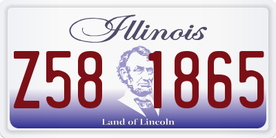 IL license plate Z581865