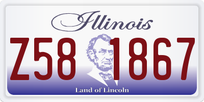 IL license plate Z581867