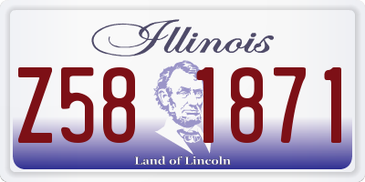 IL license plate Z581871