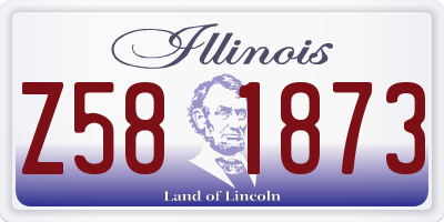 IL license plate Z581873
