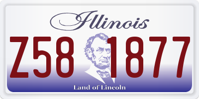 IL license plate Z581877