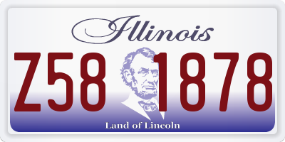 IL license plate Z581878