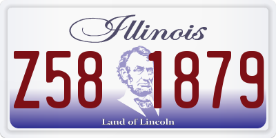 IL license plate Z581879