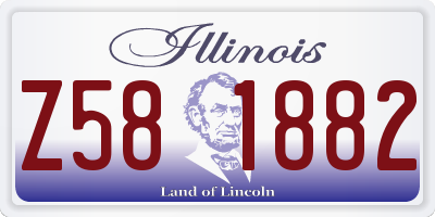 IL license plate Z581882