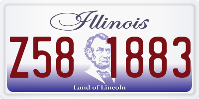 IL license plate Z581883