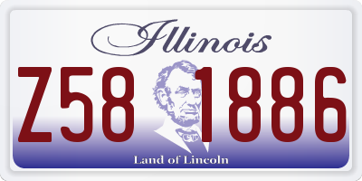 IL license plate Z581886