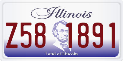 IL license plate Z581891