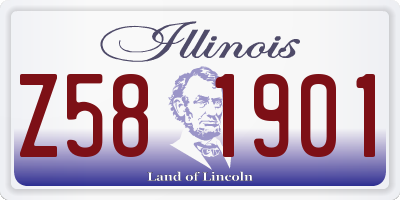 IL license plate Z581901