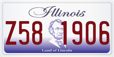 IL license plate Z581906