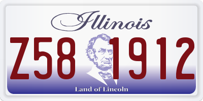 IL license plate Z581912