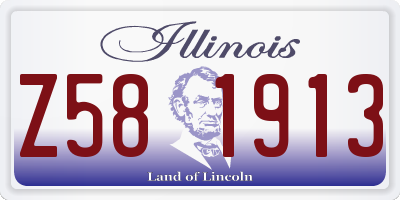 IL license plate Z581913