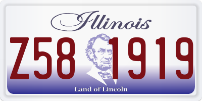 IL license plate Z581919